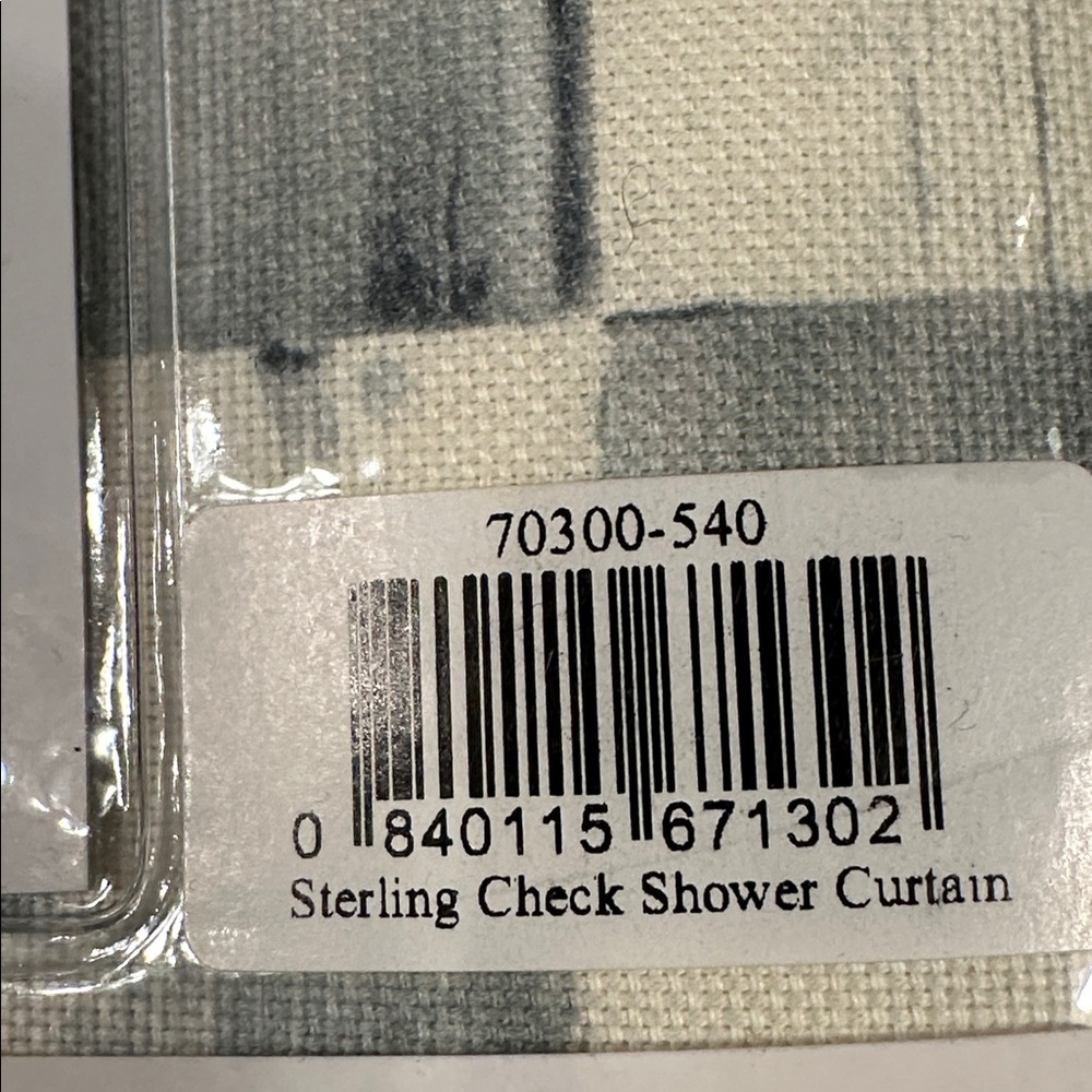 MacKenzie-Childs Sterling Check Shower Curtain NWT - Picture 7 of 7